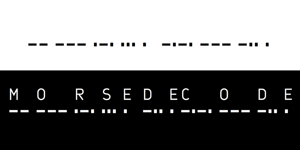 XIntnl Morse Code font