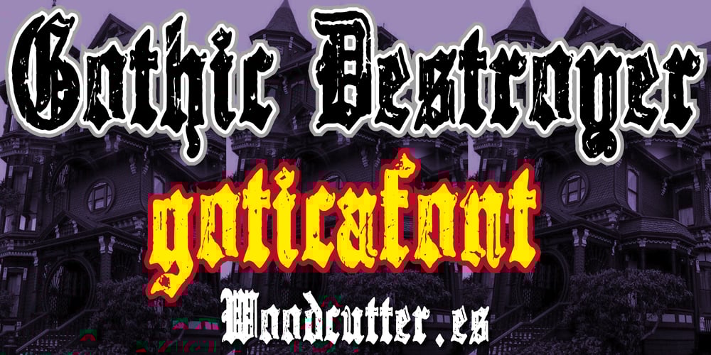 Gothic Destroyer font