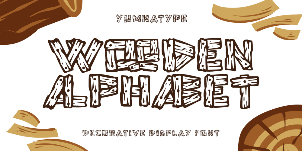 Wooden Alphabet font