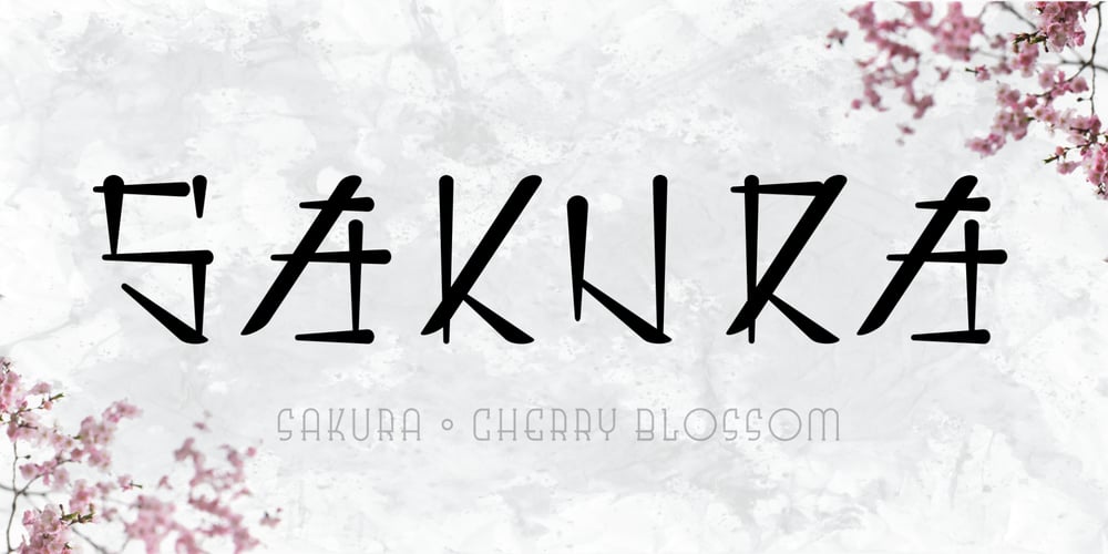 Sakura font