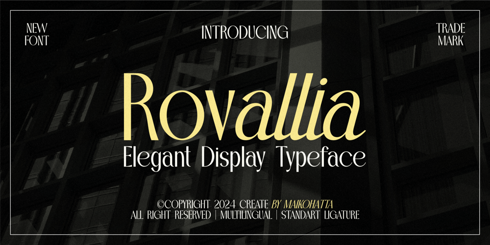Rovallia font