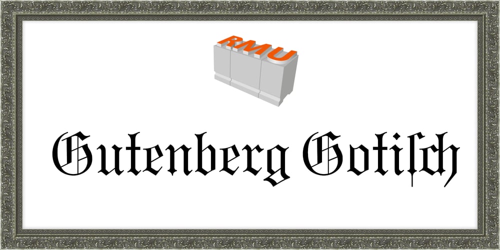 Gutenberg Gotisch font