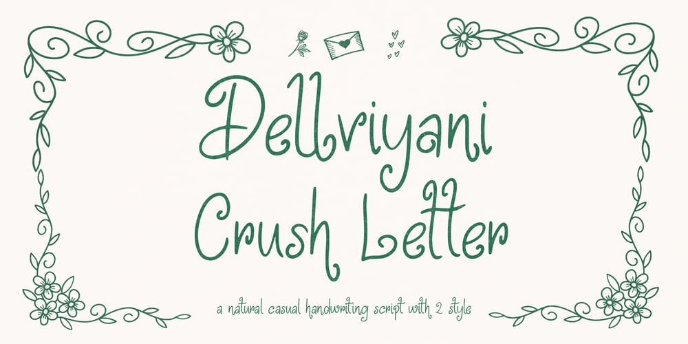 Delviyani Letter font