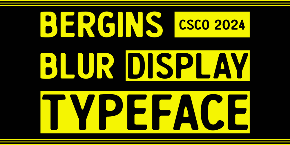 Bergins Blur font