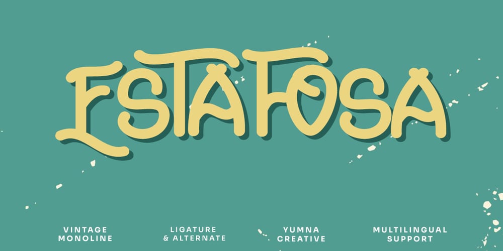 Estafosa font