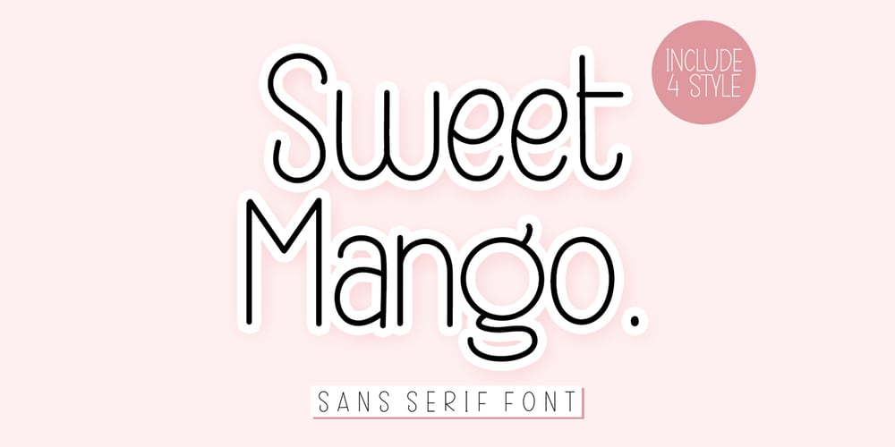 Sweet Mango Italic font