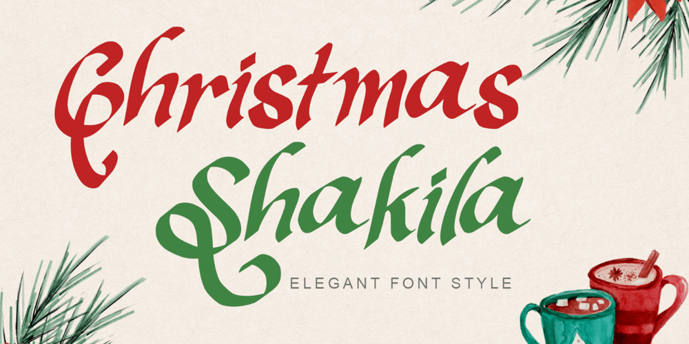 Christmas Shakila font