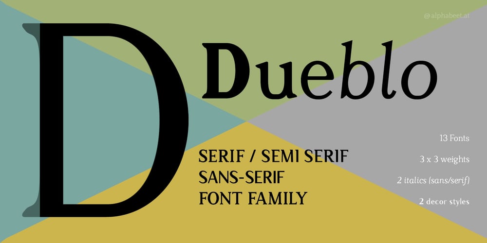 Dueblo font