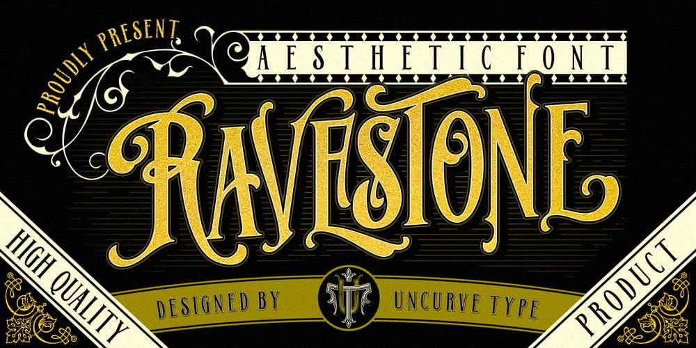 Ravestone font