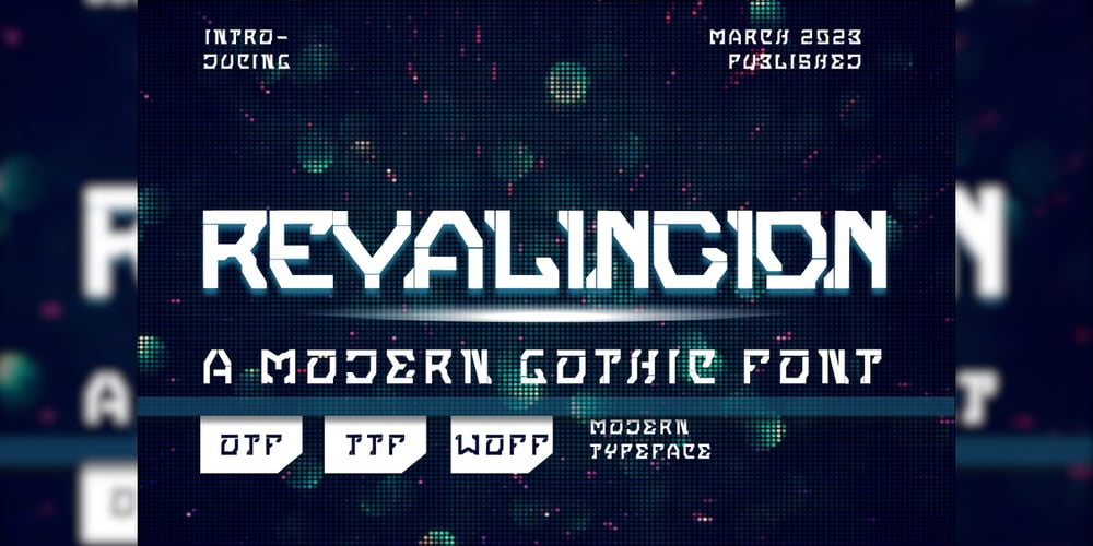 Revalingion font