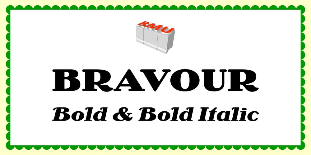 Bravour font