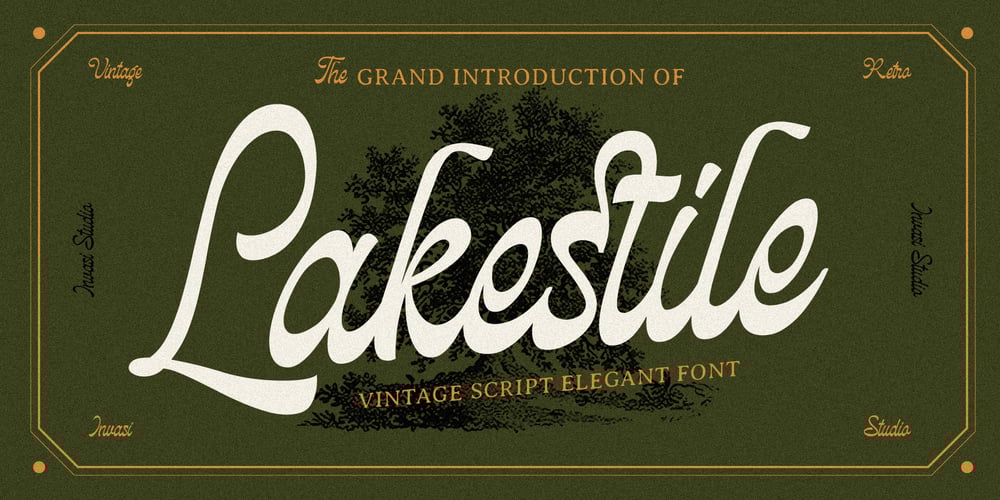 Lakestile font