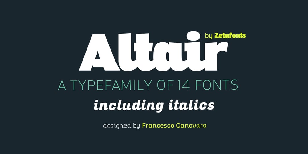Altair font
