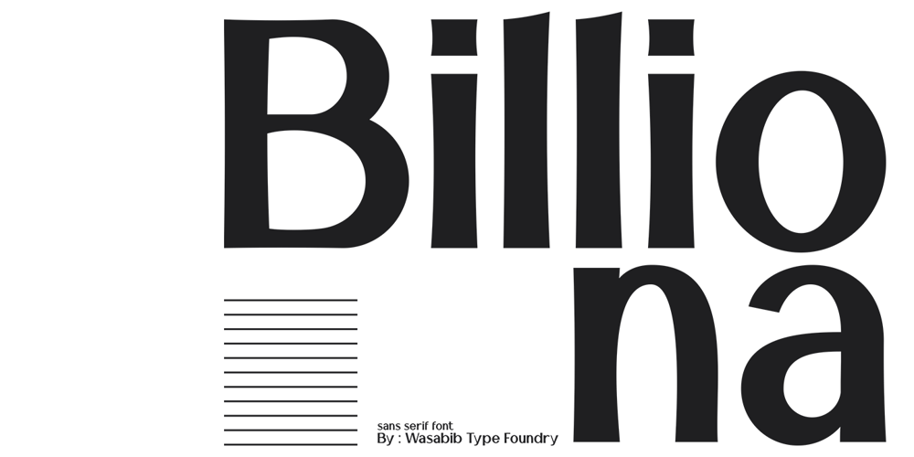 Billiona font