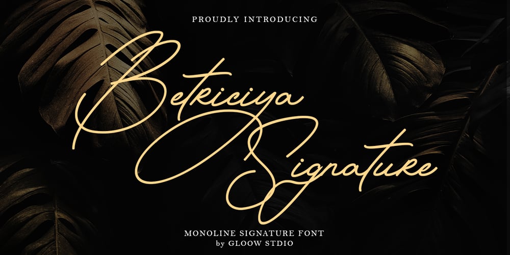 Betriciya Signature font