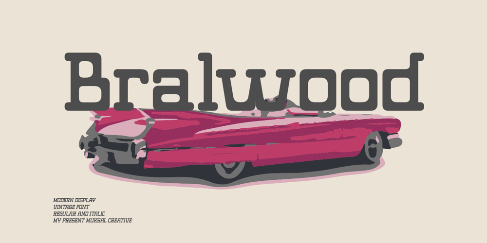 Bralwood font