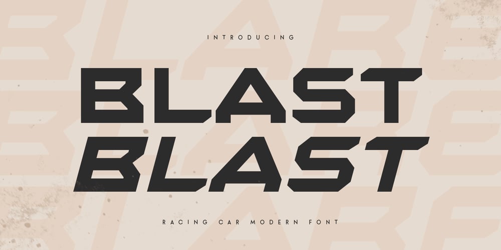 Blast font