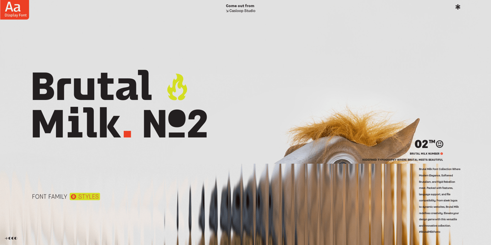 Brutal Milk No 2 font