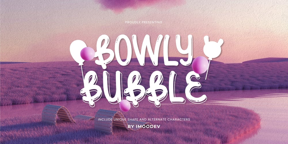Bowly Bubble font