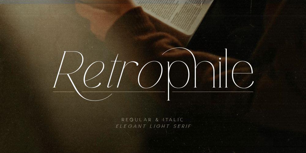 Retrophile font