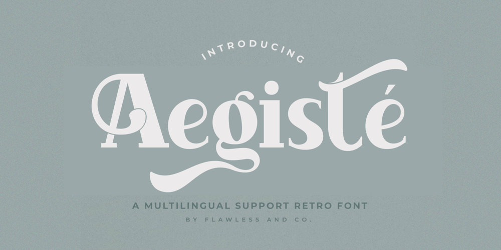 Aegiste font