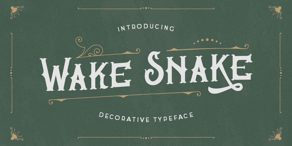 Wake Snake font