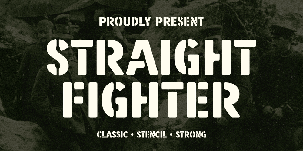 Straight Fighter font