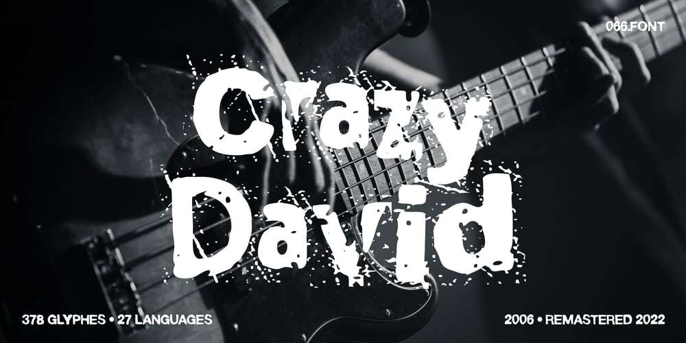 Crazy David No 1 font