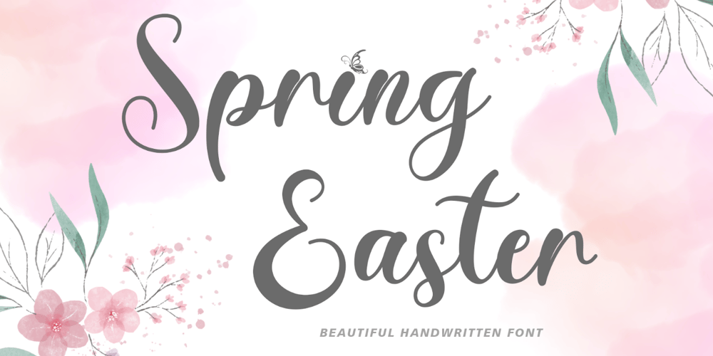 Spring Easter font