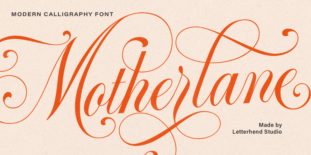 Motherlane font