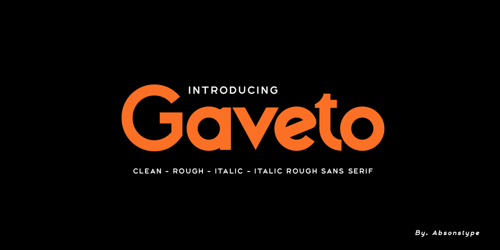 Gaveto font