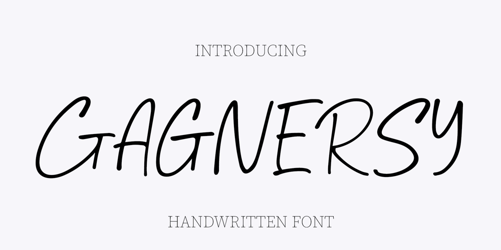 Gagnersy font