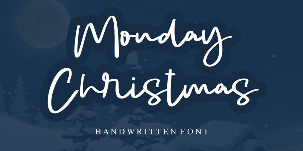 Monday Christmas font