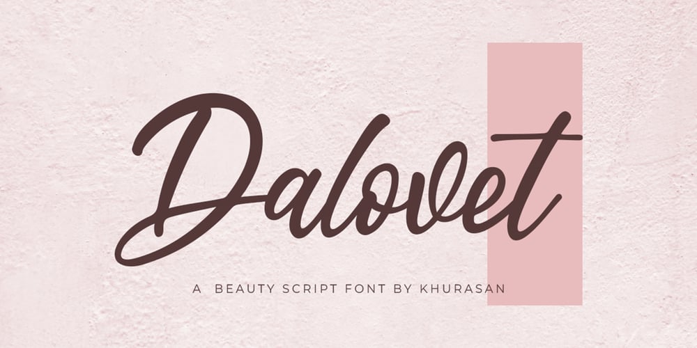 Dalovet font