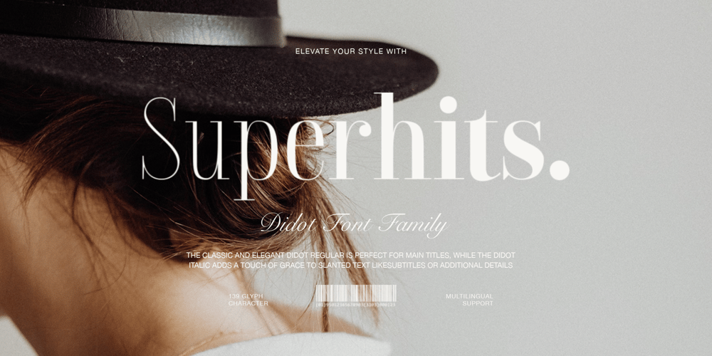 Superhits font