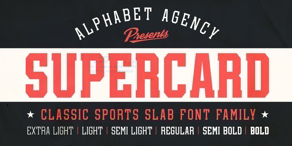 Supercard font