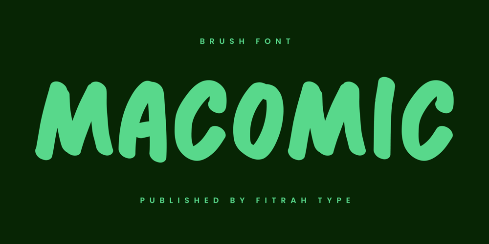 Macomic Brush font