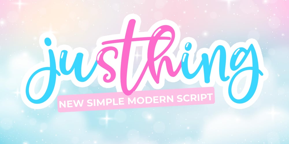 Justhing font