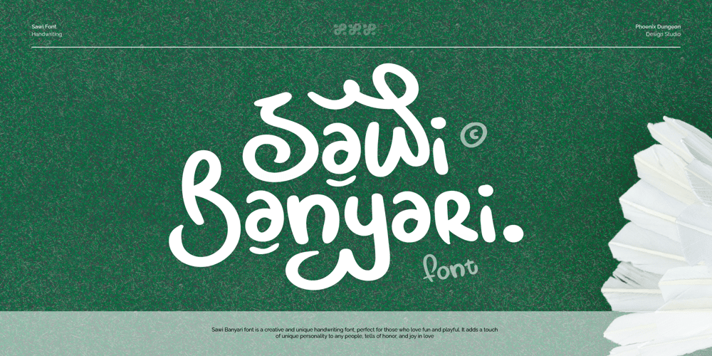 Sawi Banyari font