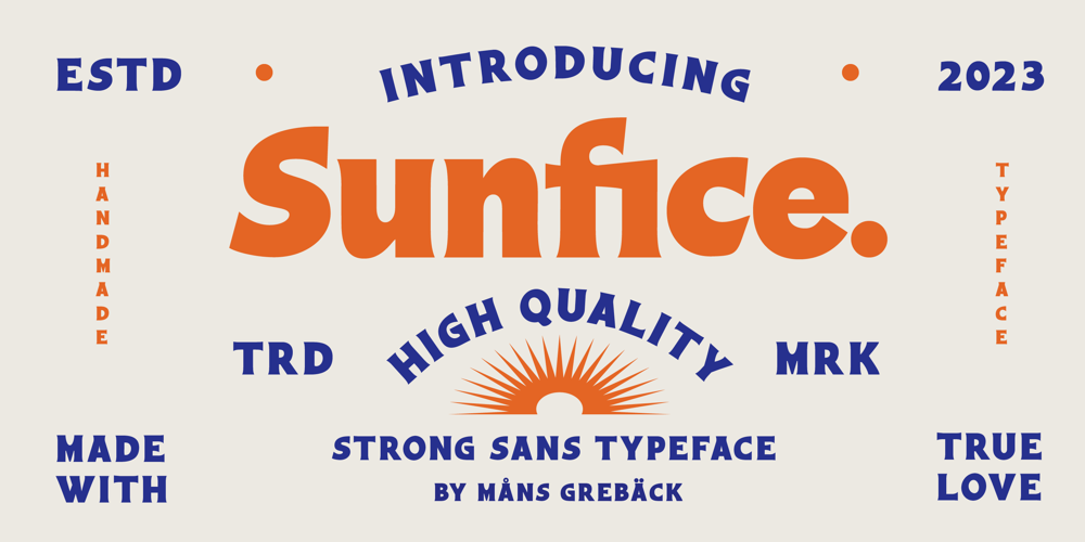 Sunfice font