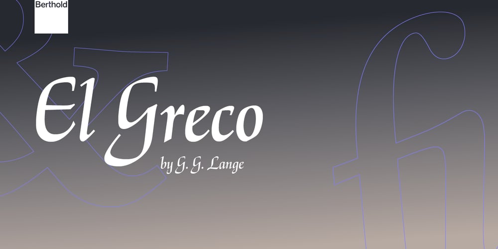 El Greco font
