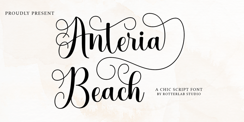 Anteria Beach font