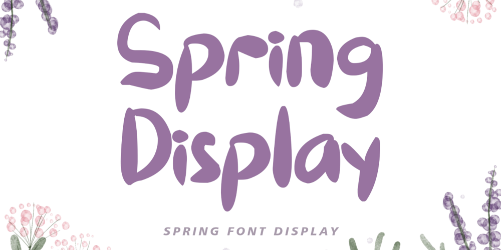 Spring Display font