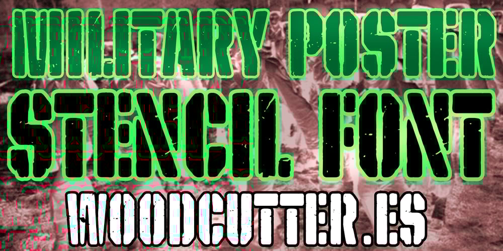Military Poster font