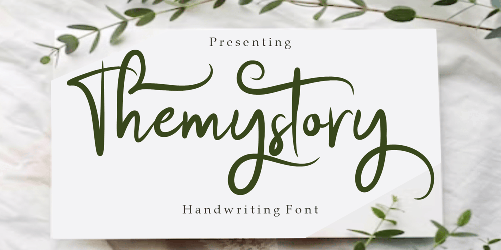 Themystory font