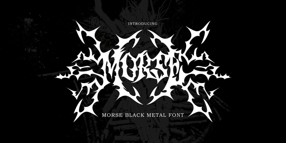 Morse Black Metal Font font