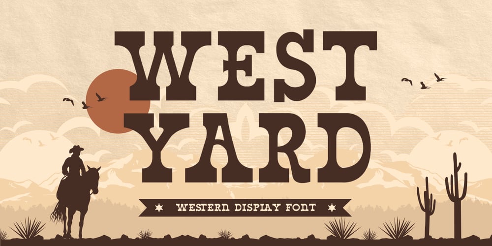 West Yard font