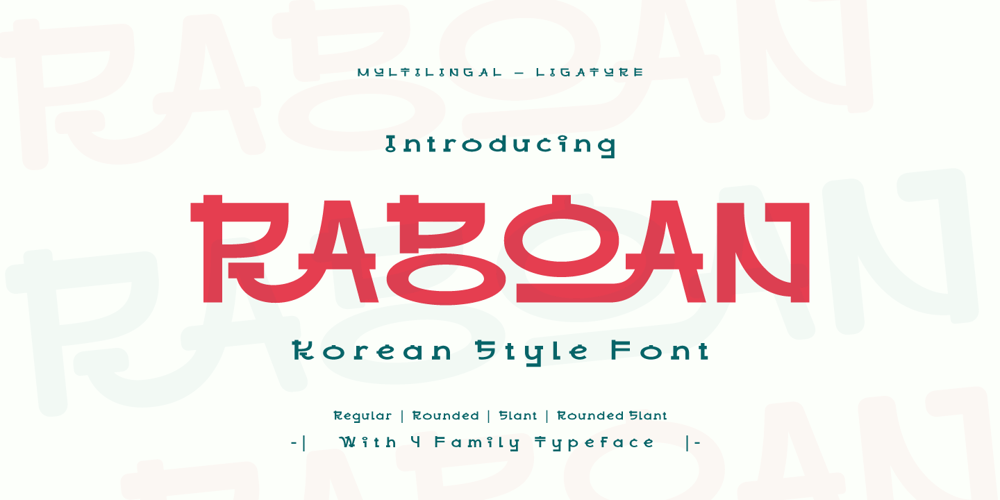 Raboan font