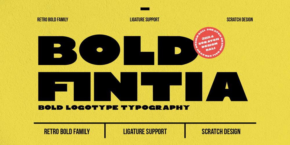 Bold Fintia font