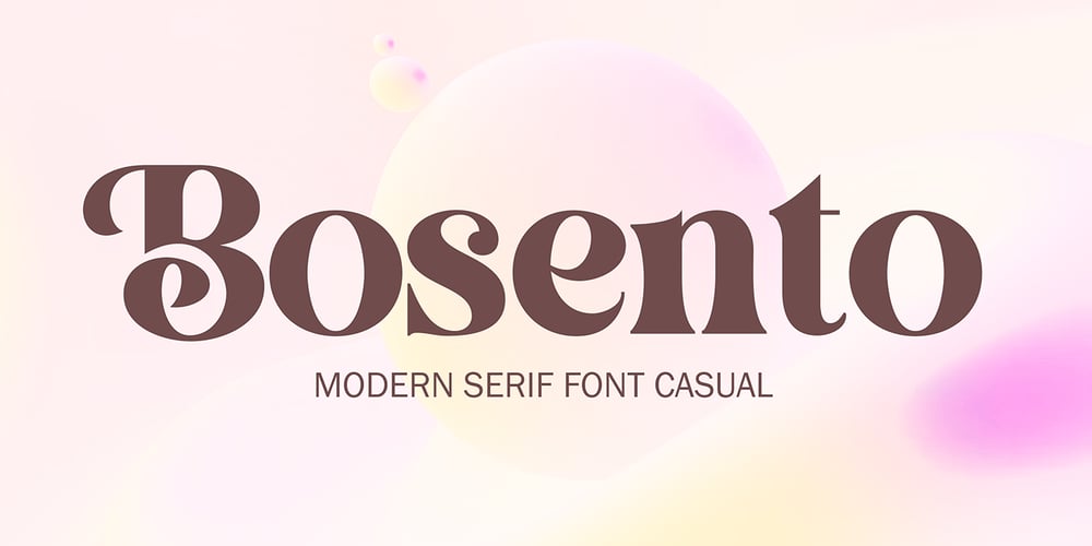 Bosento font